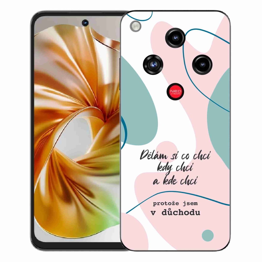 Gélový kryt mmCase na ZTE Nubia Focus 2 - vtipný text 10 biele pozadie