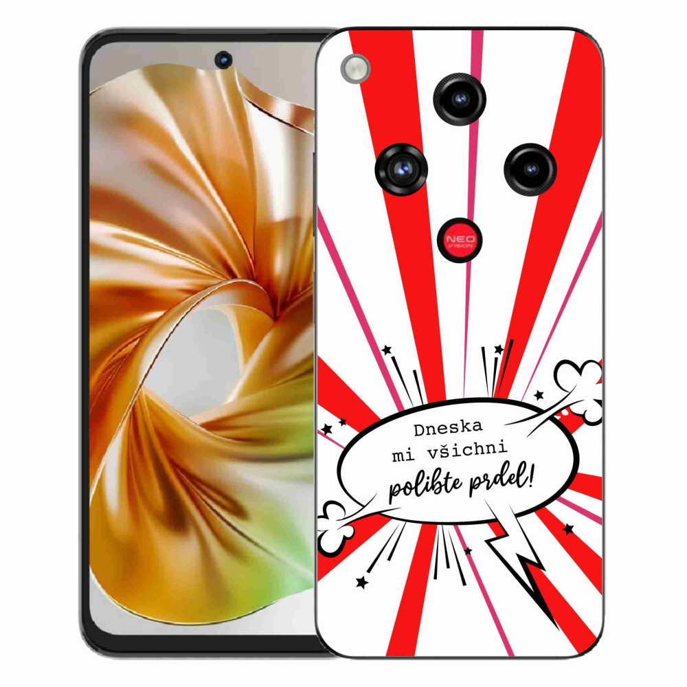 Gélový kryt mmCase na ZTE Nubia Focus 2 - vtipný text 15 biele pozadie