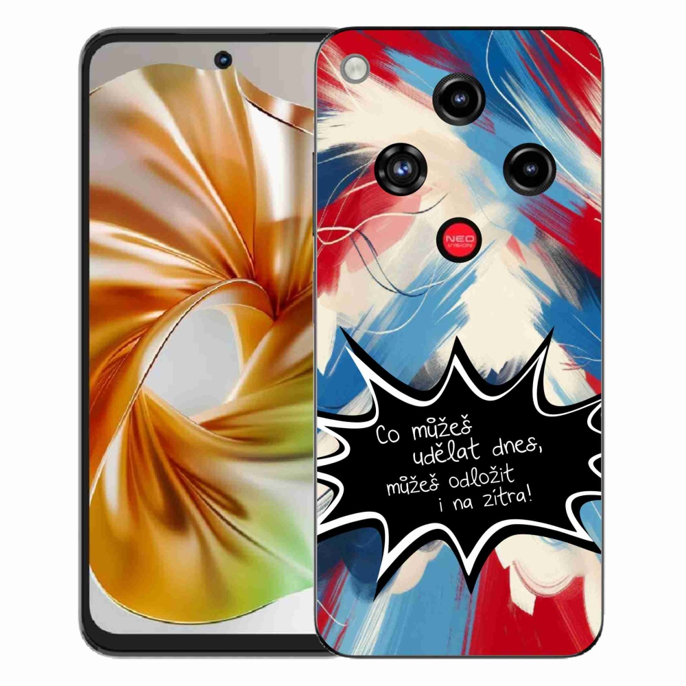 Gélový kryt mmCase na ZTE Nubia Focus 2 - vtipný text 9 čierne pozadie