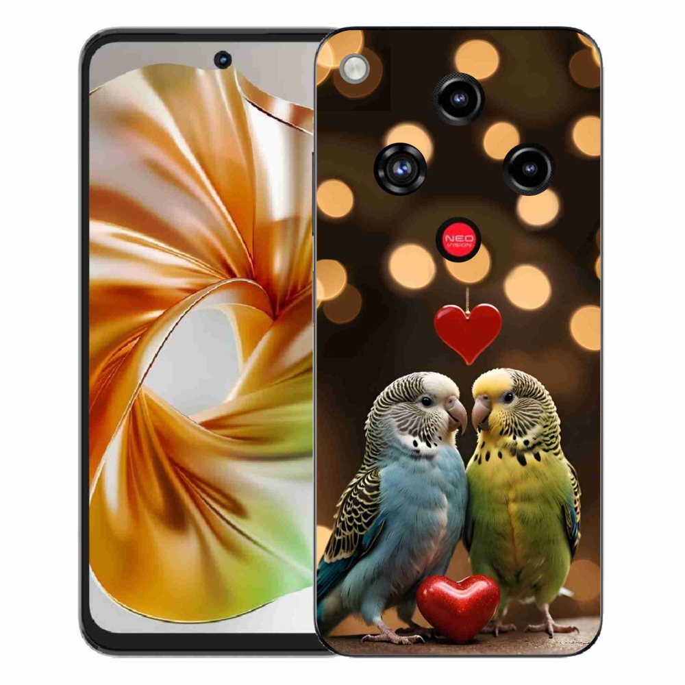 Gélový kryt mmCase na ZTE Nubia Focus 2 - zamilovaní papagáje