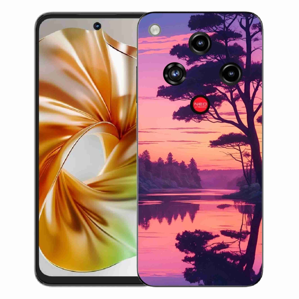 Gélový kryt mmCase na ZTE Nubia Focus 2 - západ slnka nad jazerom