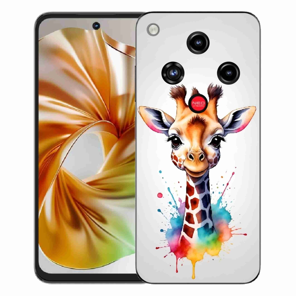 Gélový kryt mmCase na ZTE Nubia Focus 2 - žirafa 1