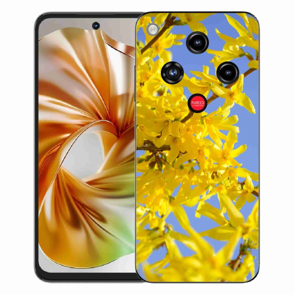 Gélový kryt mmCase na ZTE Nubia Focus 2 - žlté kvety