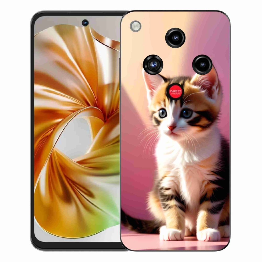 Gélový kryt mmCase na ZTE Nubia Focus 2 - zvedavé mačiatko 2