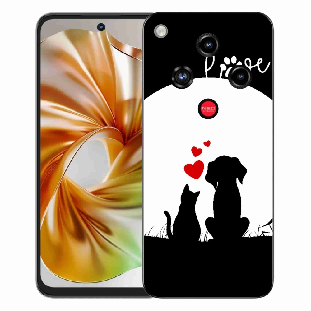 Gélový kryt mmCase na ZTE Nubia Focus 2 - zvieracia láska