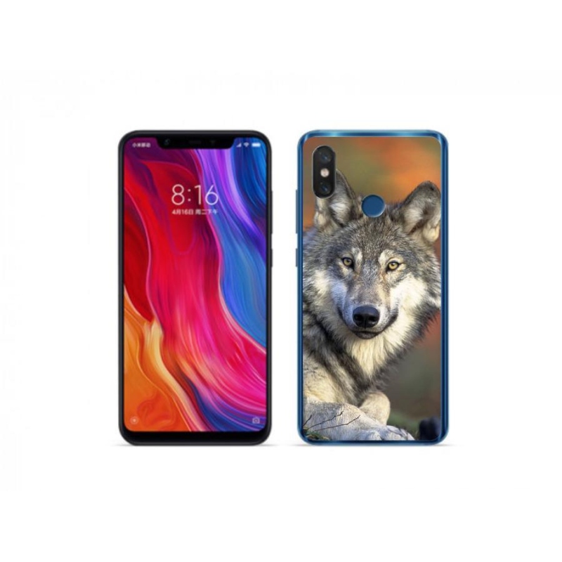 Gélový obal mmCase na mobi Xiaomi Mi 8 - vlk