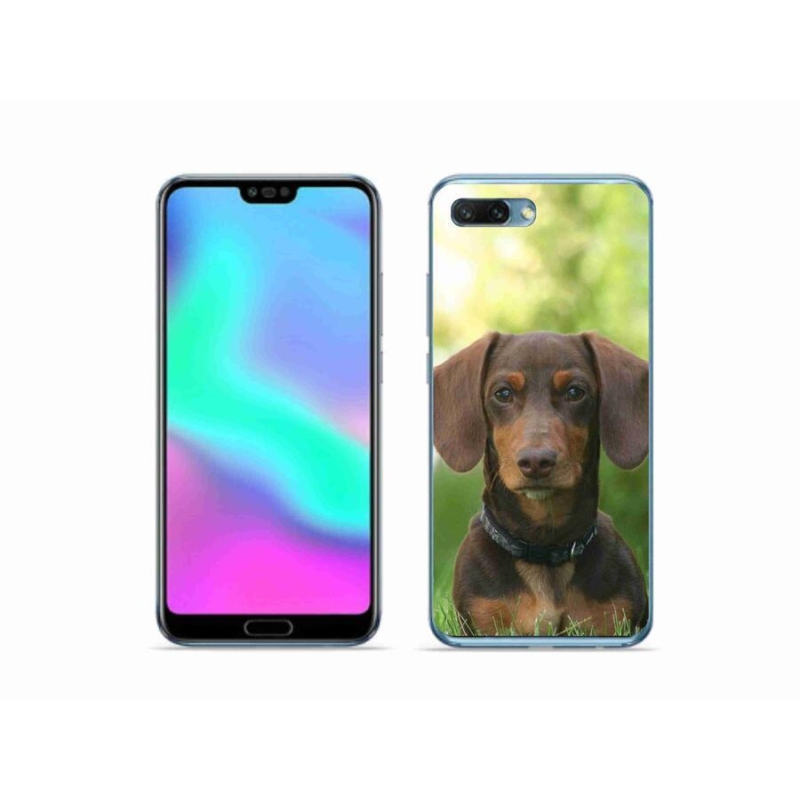 Gélový obal mmCase na mobil Honor 10 - hnedý jazvečík