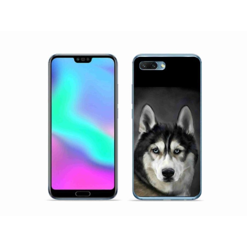 Gélový obal mmCase na mobil Honor 10 - husky