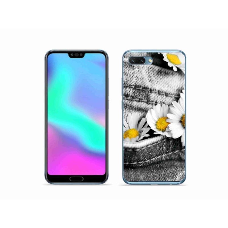 Gélový obal mmCase na mobil Honor 10 - margaréty