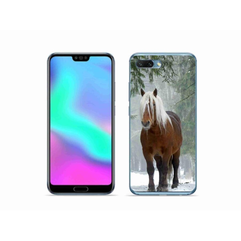 Gélový obal mmCase na mobil Honor 10 - kôň v lese