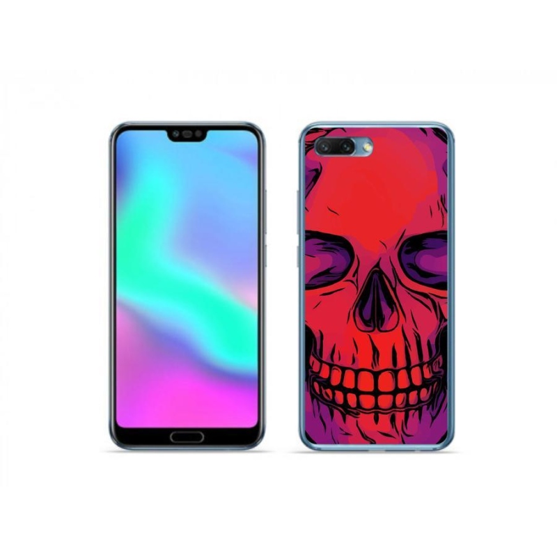 Gélový obal mmCase na mobil Honor 10 - lebka