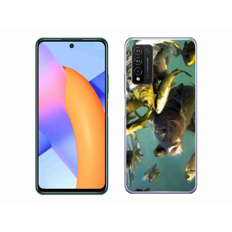 Gélový obal mmCase na mobil Honor 10X Lite - kŕdeľ rýb