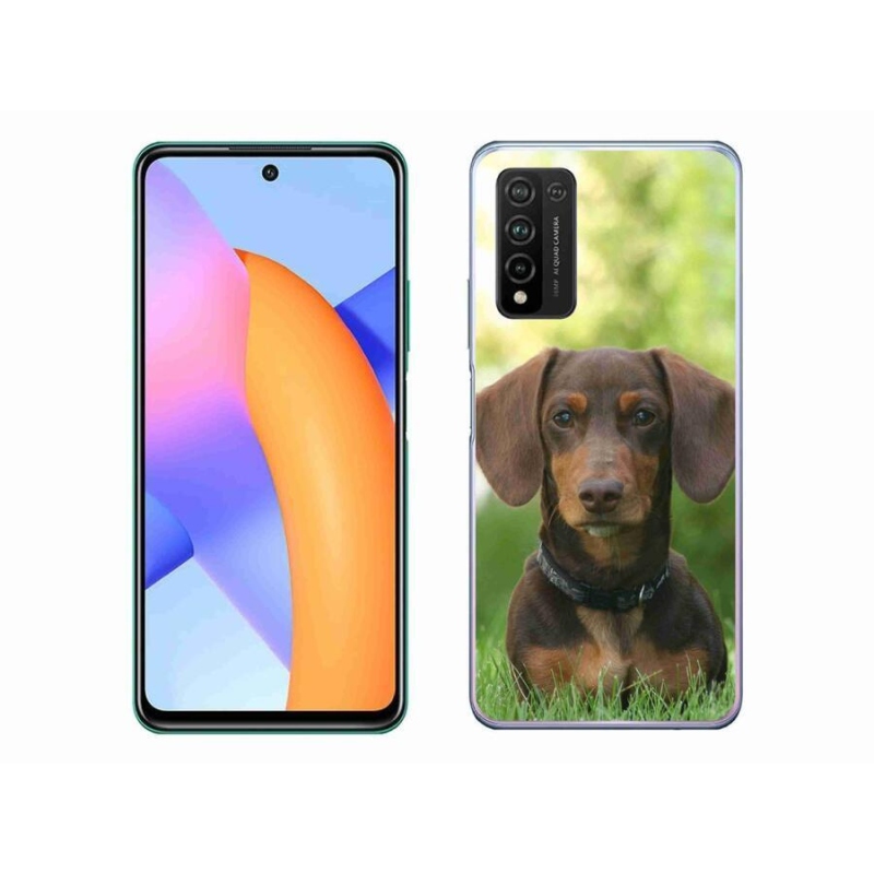 Gélový obal mmCase na mobil Honor 10X Lite - hnedý jazvečík