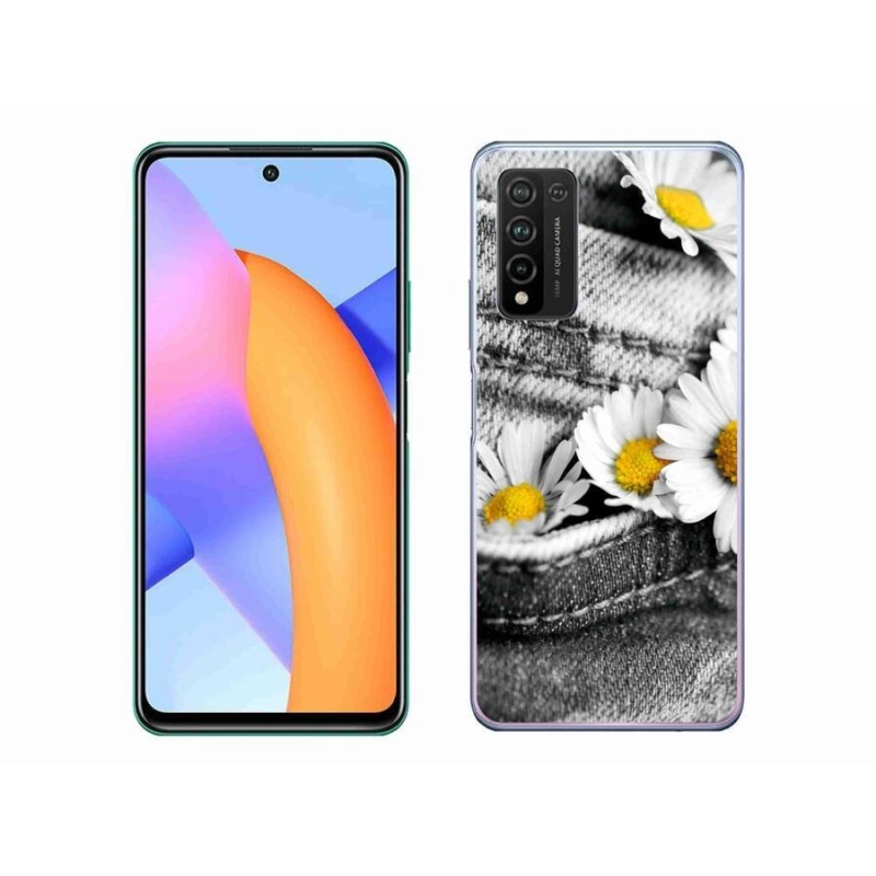 Gélový obal mmCase na mobil Honor 10X Lite - margaréty