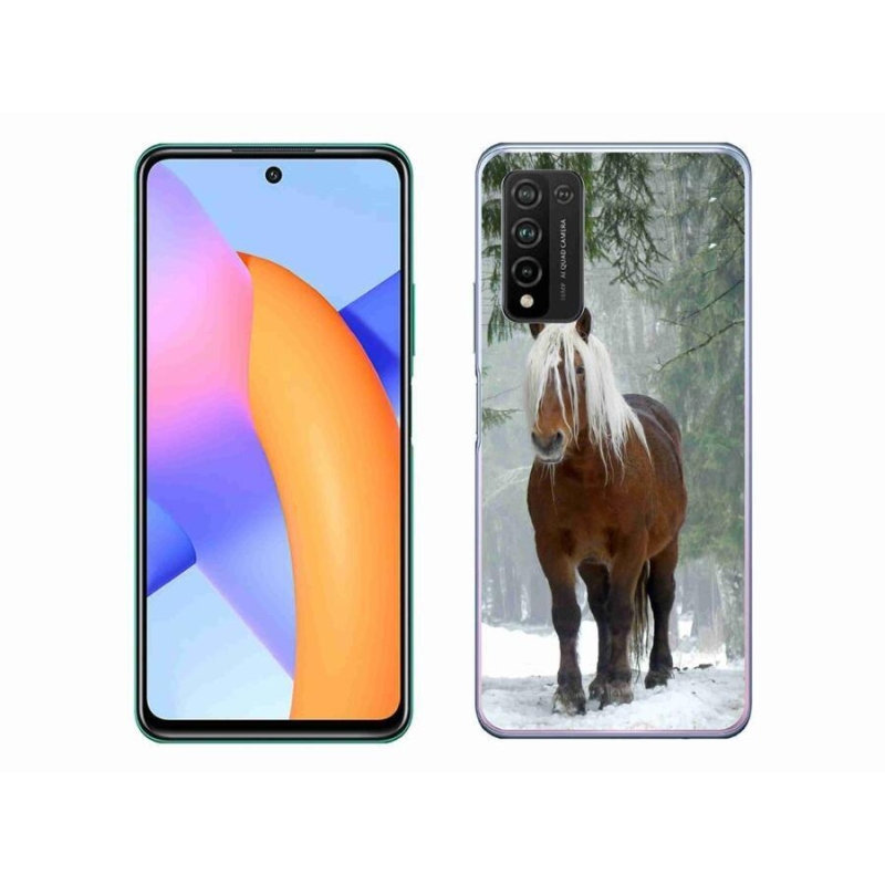 Gélový obal mmCase na mobil Honor 10X Lite - kôň v lese