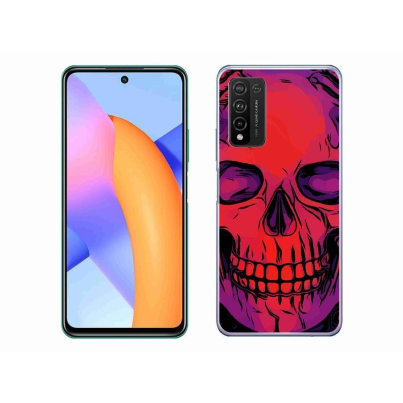 Gélový obal mmCase na mobil Honor 10X Lite - lebka