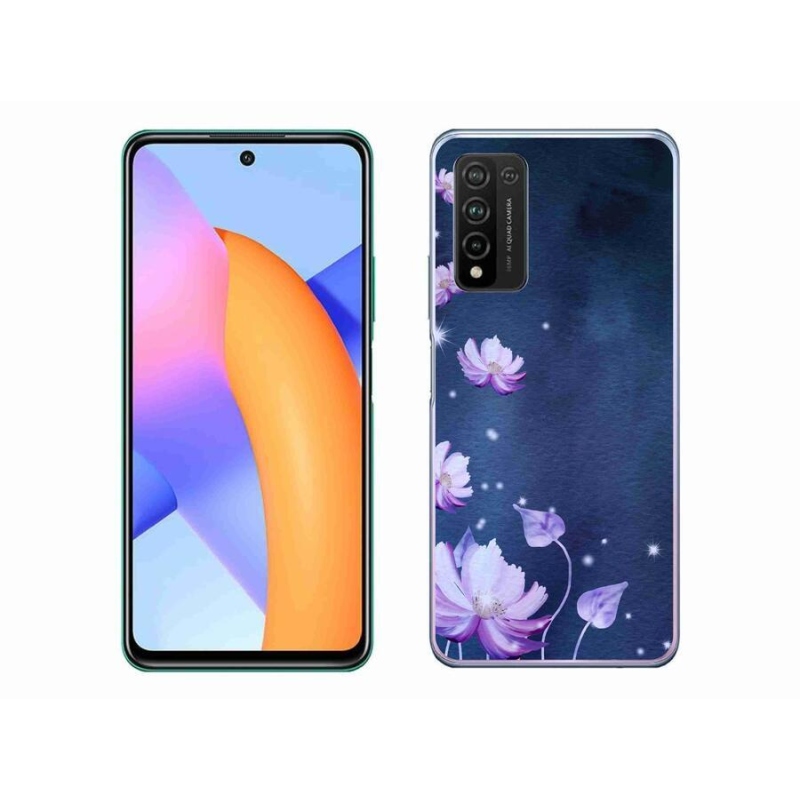 Gélový obal mmCase na mobil Honor 10X Lite - padajúce kvety