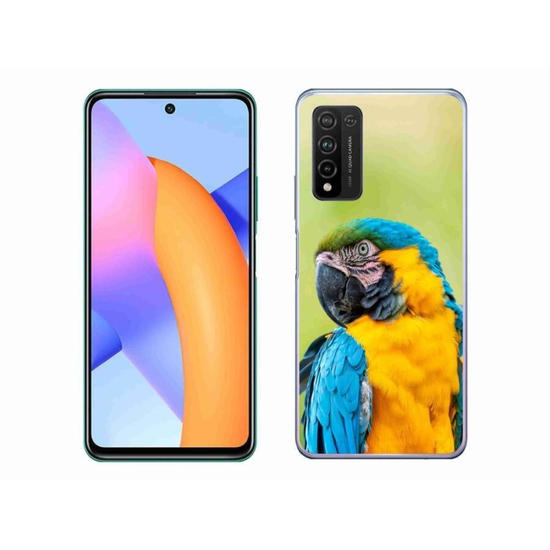 Gélový obal mmCase na mobil Honor 10X Lite - papagáj ara 2