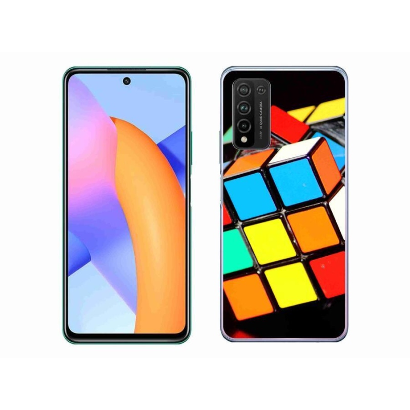 Gélový obal mmCase na mobil Honor 10X Lite - rubikova kocka