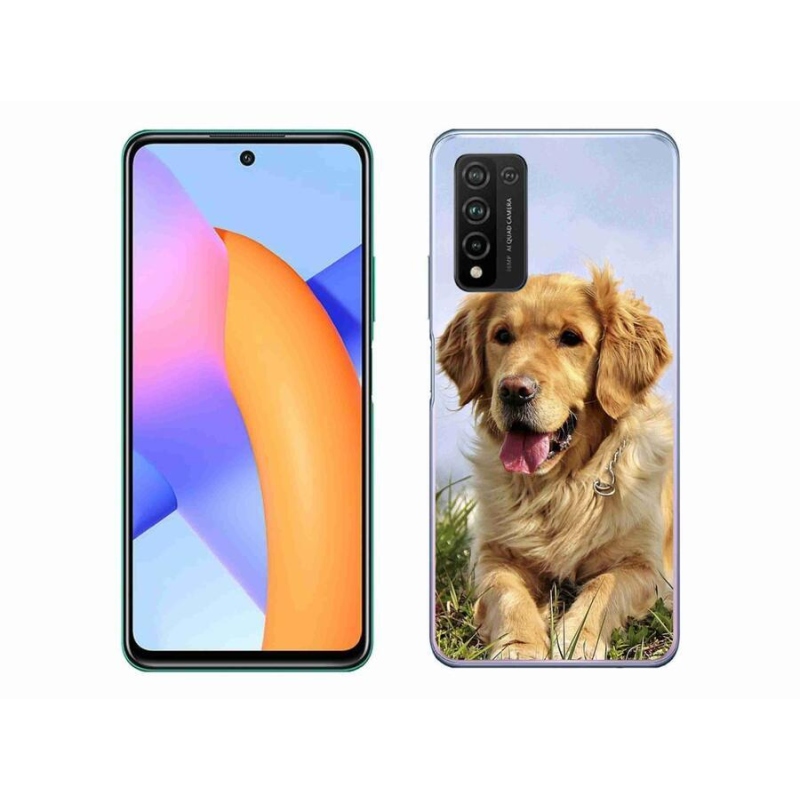 Gélový obal mmCase na mobil Honor 10X Lite - zlatý retriever