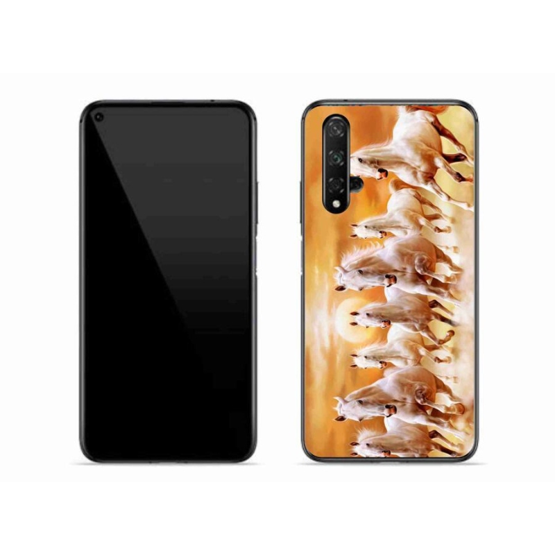 Gelový obal mmCase na mobil Honor 20 - koně 2