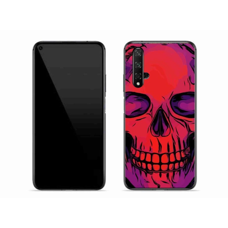 Gélový obal mmCase na mobil Honor 20 - lebka