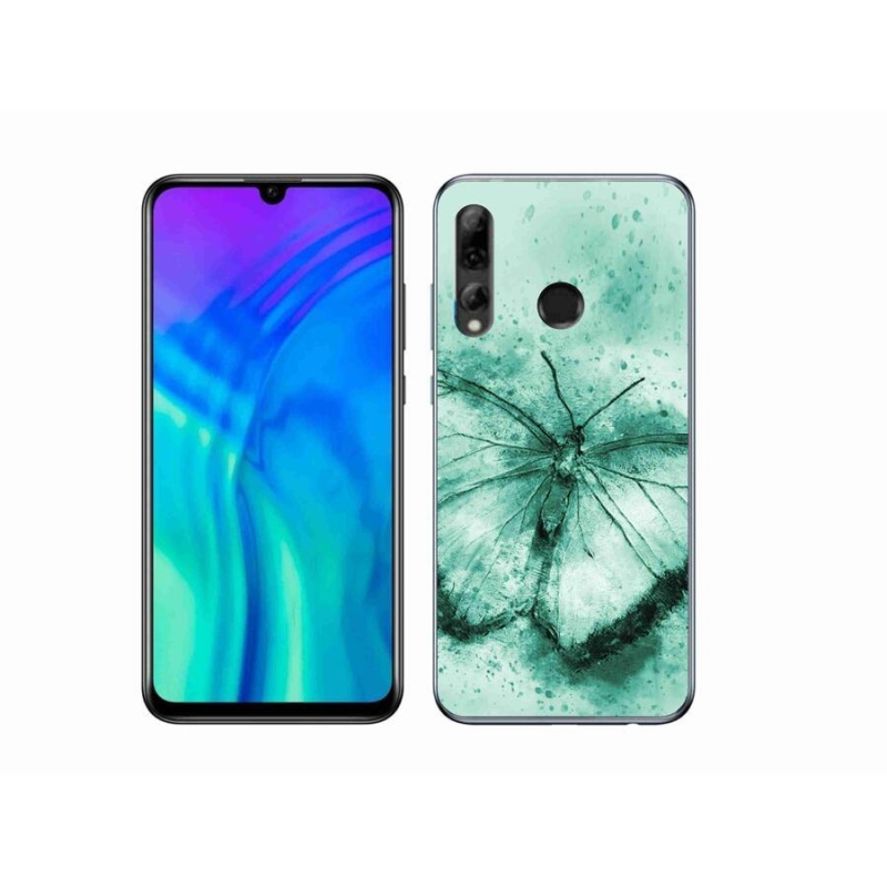 Gélový obal mmCase na mobil Honor 20 Lite - zelený motýľ