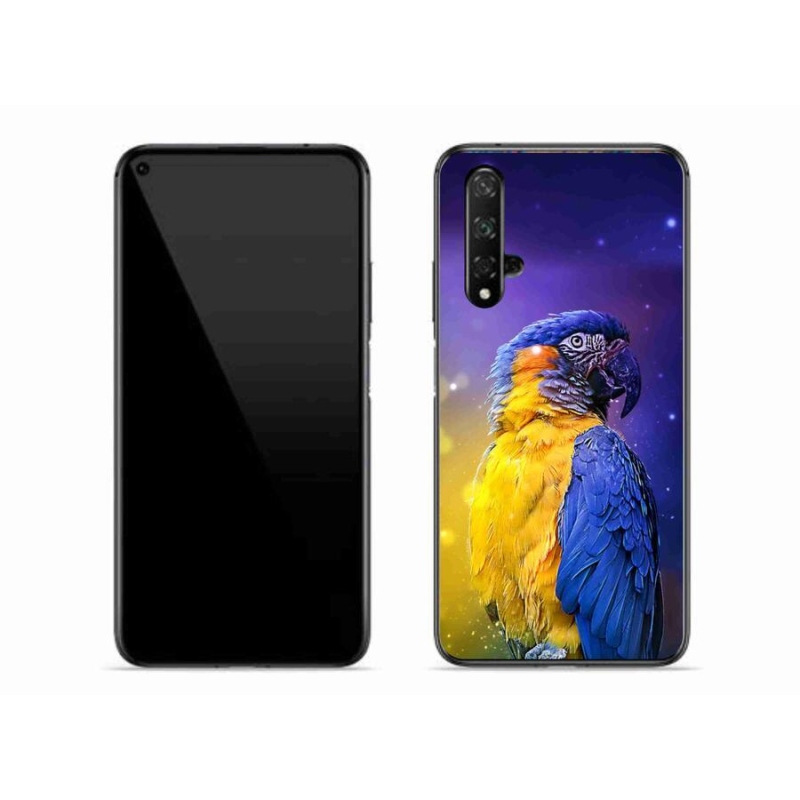 Gelový obal mmCase na mobil Honor 20 - papoušek ara 1