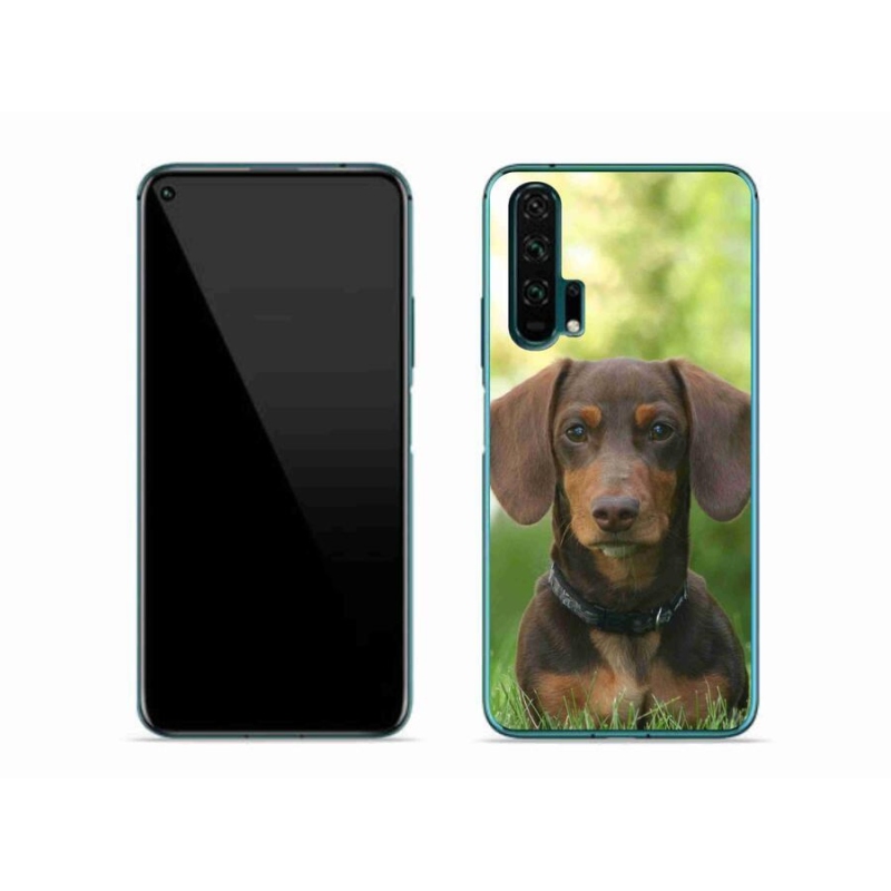 Gélový obal mmCase na mobil Honor 20 Pro - hnedý jazvečík