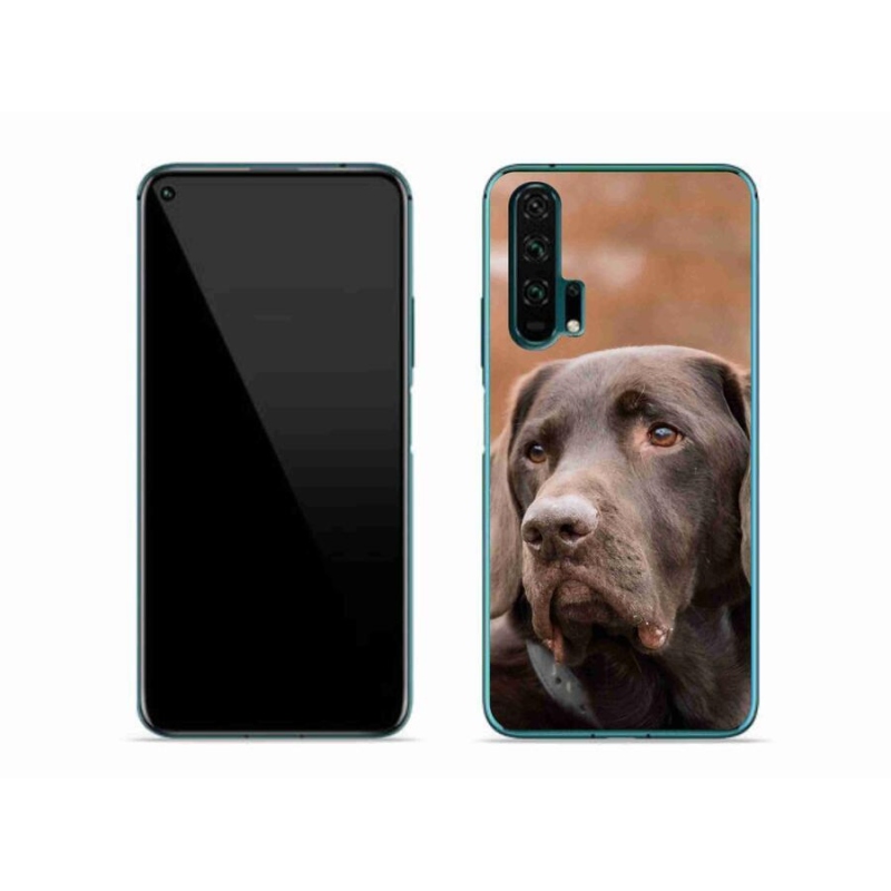 Gélový obal mmCase na mobil Honor 20 Pro - hnedý labrador