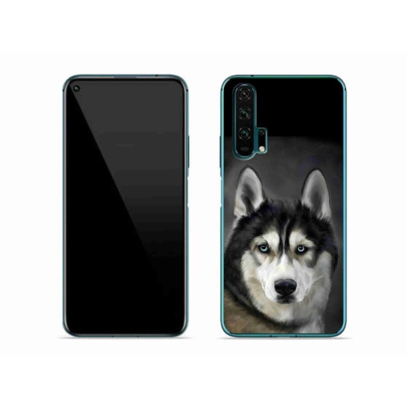 Gélový obal mmCase na mobil Honor 20 Pro - husky