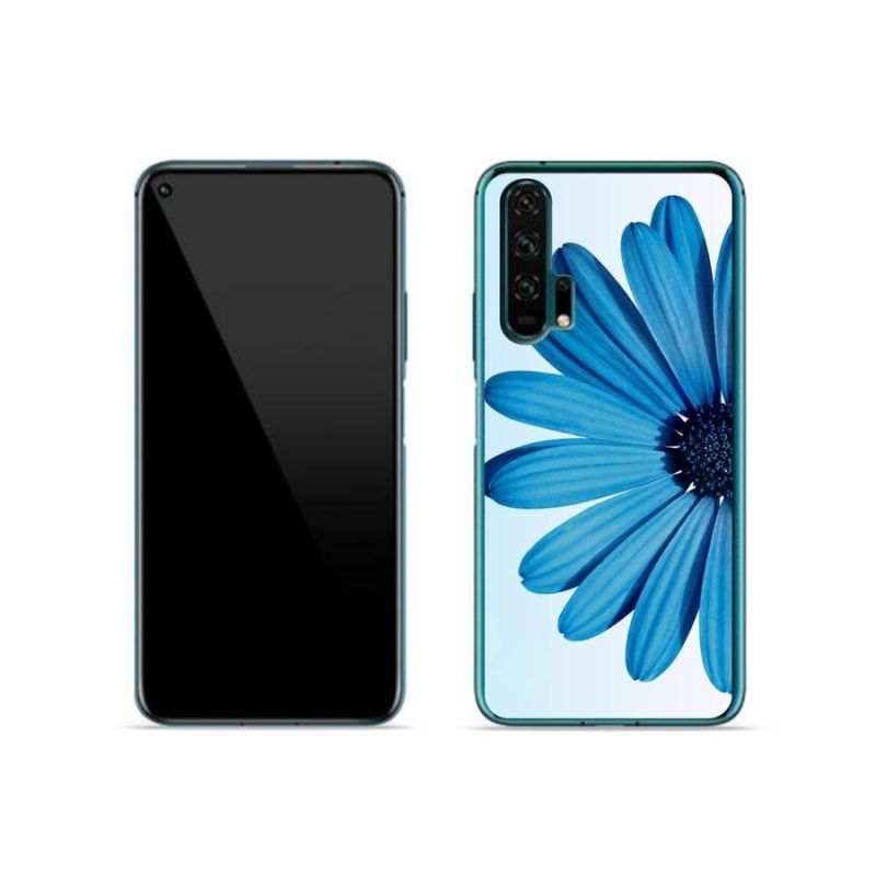 Gelový obal mmCase na mobil Honor 20 Pro - modrá kopretina