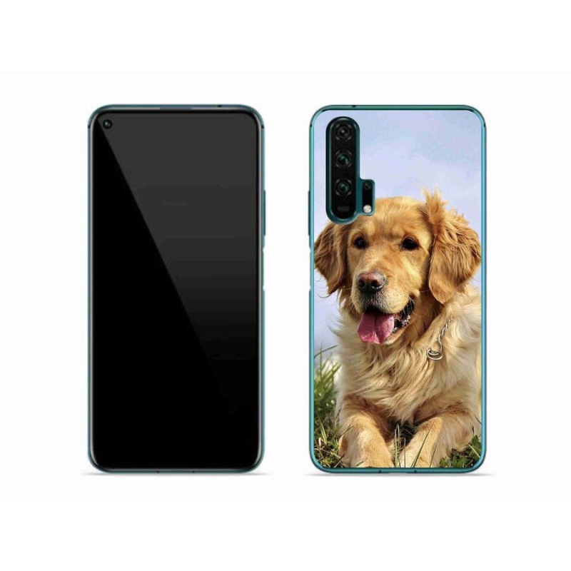 Gélový obal mmCase na mobil Honor 20 Pro - zlatý retriever