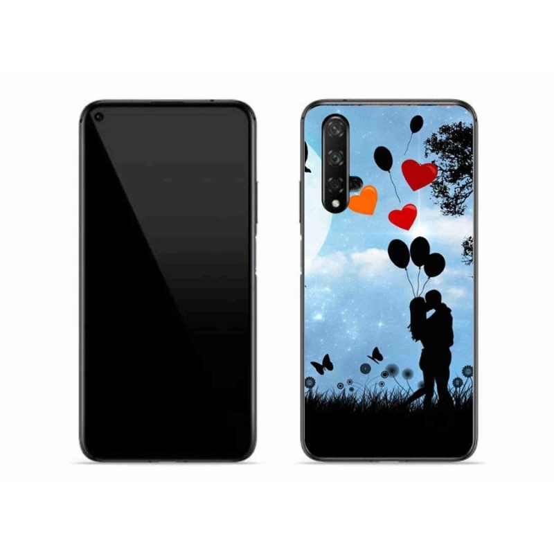 Gélový obal mmCase na mobil Honor 20 - zamilovaný pár