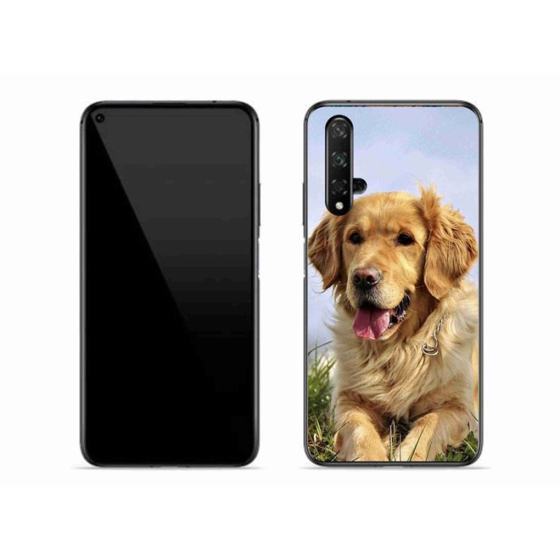 Gélový obal mmCase na mobil Honor 20 - zlatý retriever