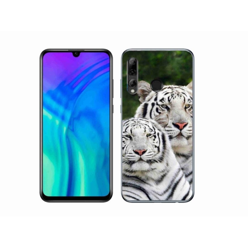 Gélový obal mmCase na mobil Honor 20e - bieli tigre