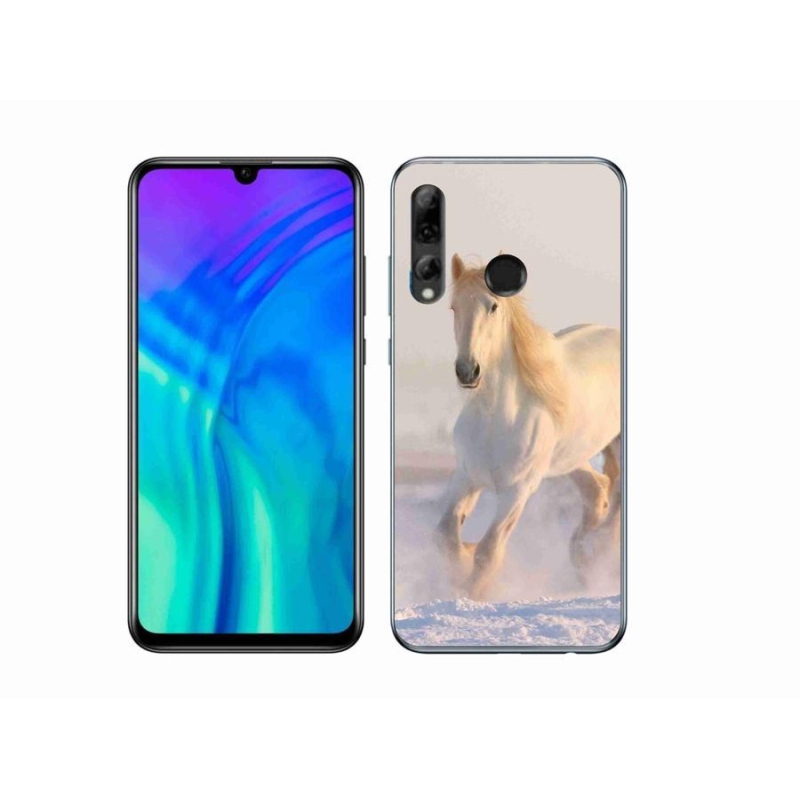 Gélový obal mmCase na mobil Honor 20e - kôň v snehu