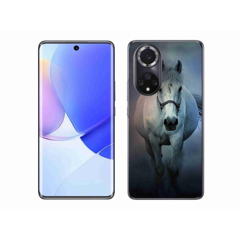 Gélový obal mmCase na mobil Honor 50 - bežiaci biely kôň
