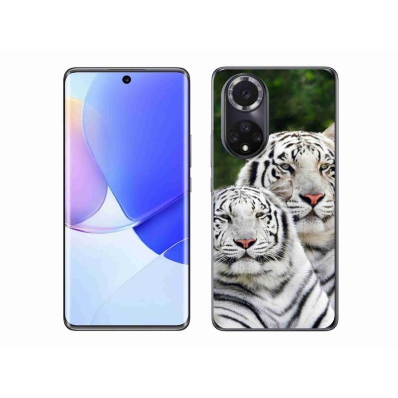 Gélový obal mmCase na mobil Honor 50 - bieli tigre