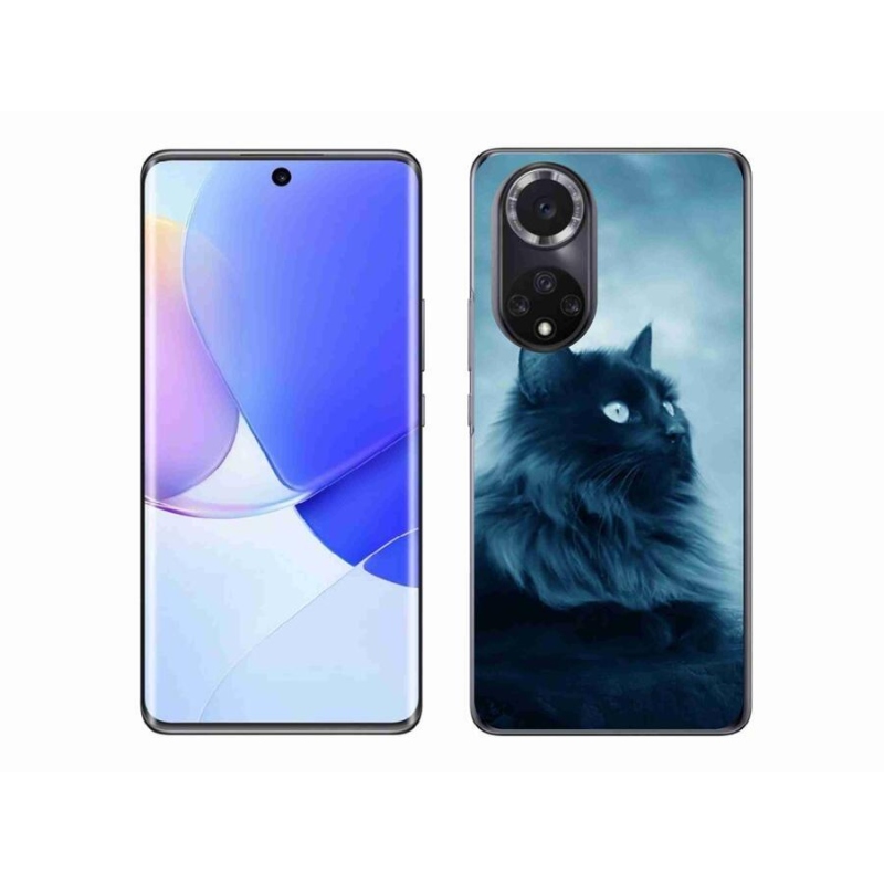 Gélový obal mmCase na mobil Honor 50 - čierna mačka 1