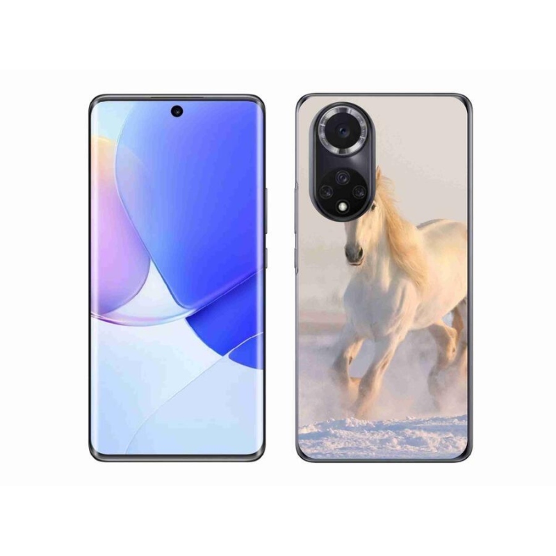 Gélový obal mmCase na mobil Honor 50 - kôň v snehu