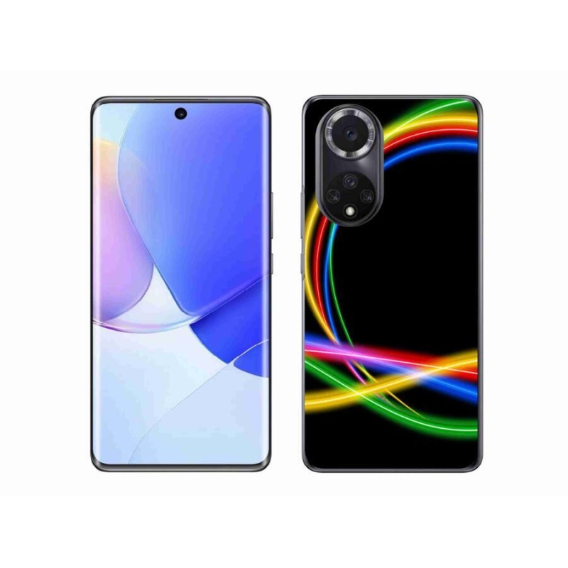 Gélový obal mmCase na mobil Honor 50 - neónové kruhy