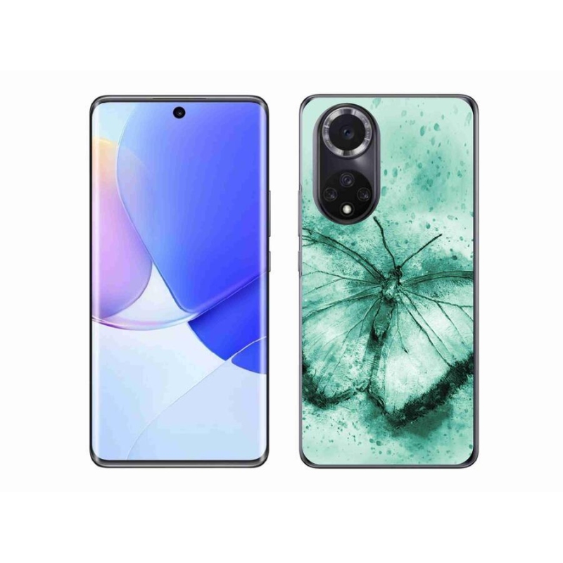 Gélový obal mmCase na mobil Honor 50 - zelený motýľ