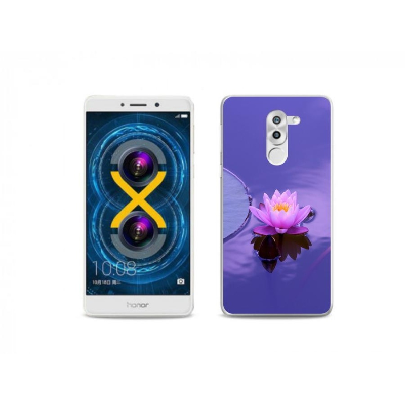 Gélový obal mmCase na mobil Honor 6X - kvet na hladine