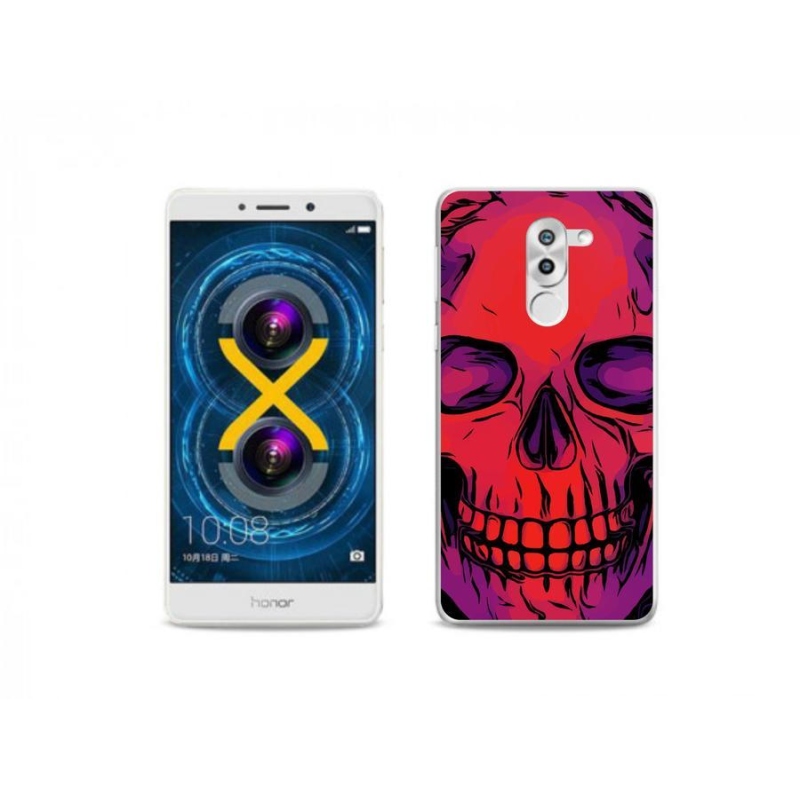 Gélový obal mmCase na mobil Honor 6X - lebka