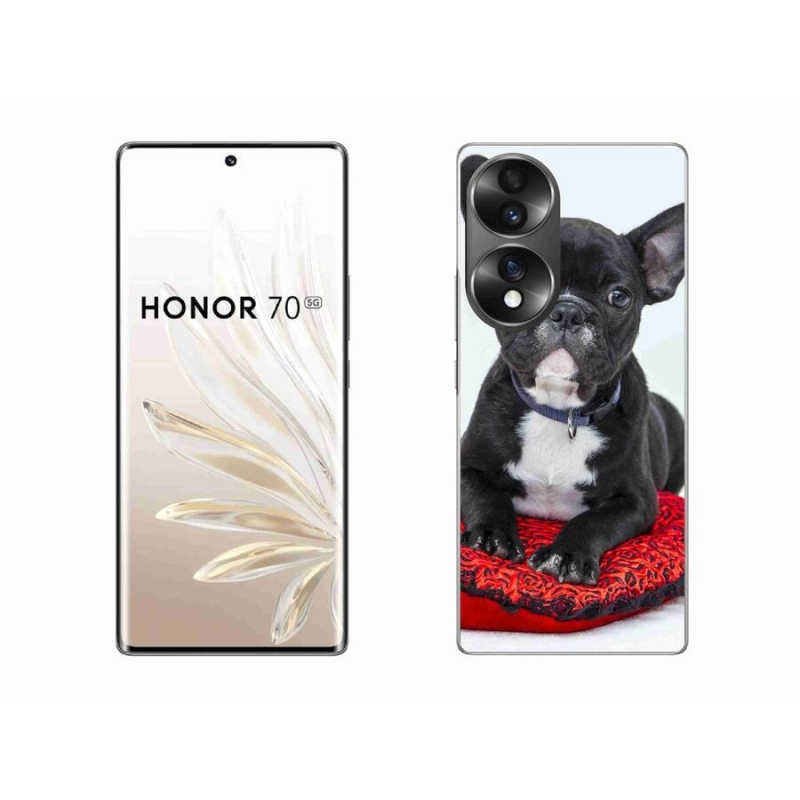 Gélový obal mmCase na mobil Honor 70 - buldog