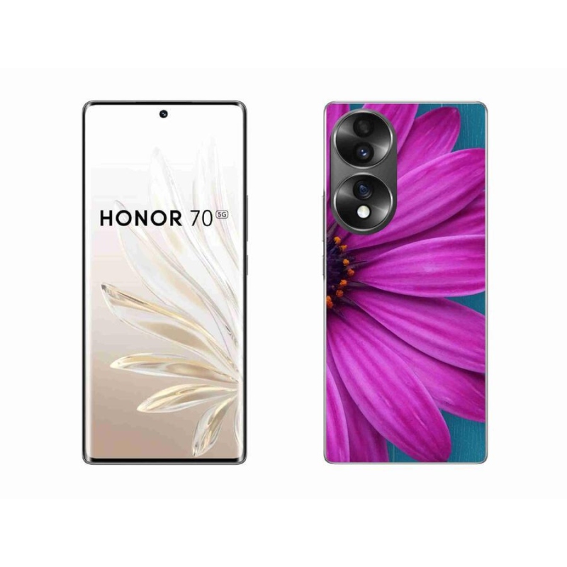 Gélový obal mmCase na mobil Honor 70 - fialová margaréta