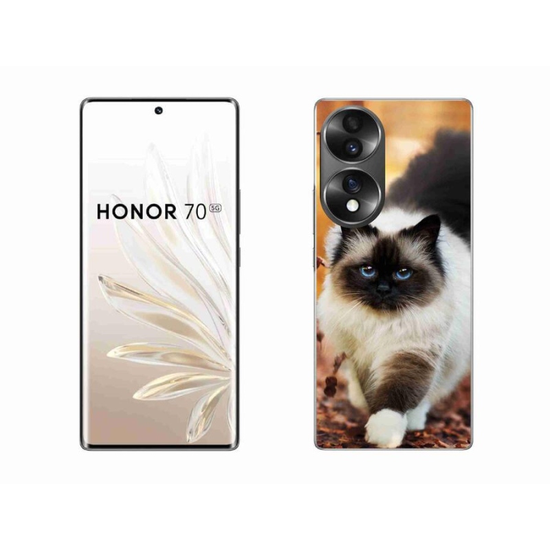 Gélový obal mmCase na mobil Honor 70 - mačka