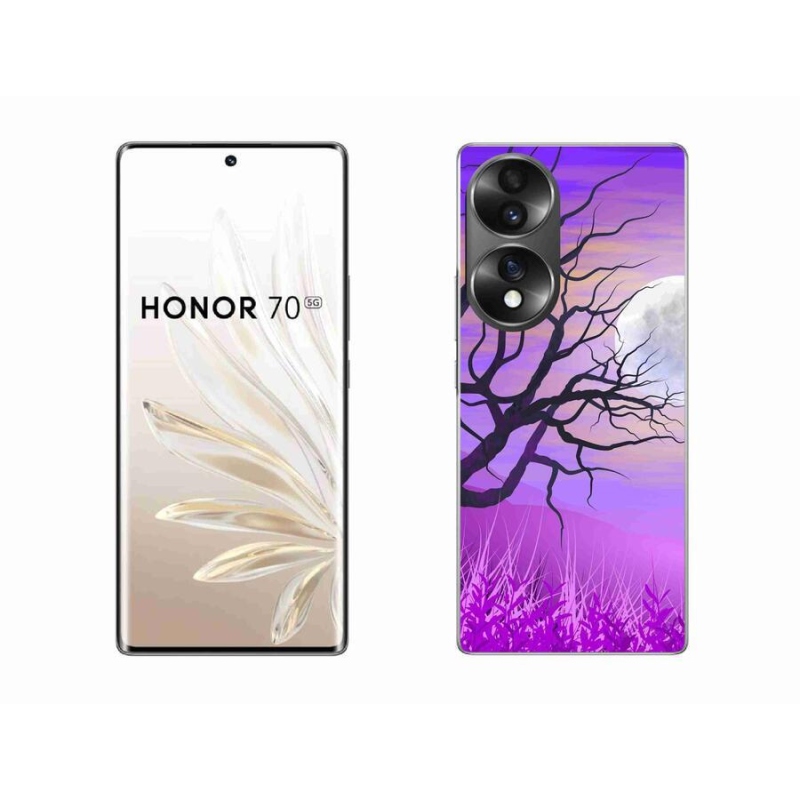 Gélový obal mmCase na mobil Honor 70 - kreslený opadaný strom