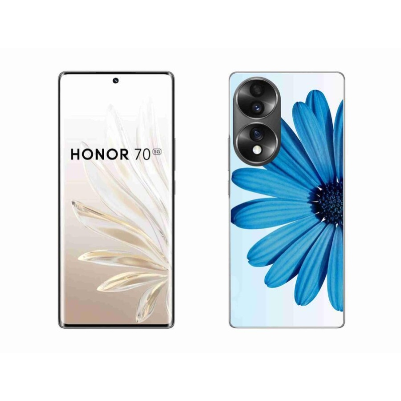 Gélový obal mmCase na mobil Honor 70 - modrá margaréta
